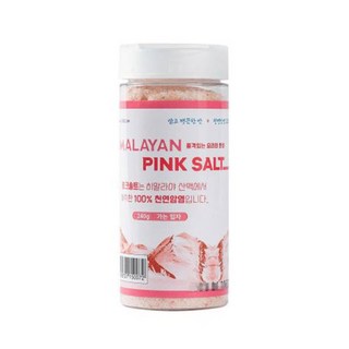 미네랄 핑크솔트 히말라야 핑크소금(용기형) 가는입자 240g, 1개