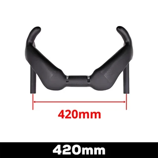 ULLICYC 풀 카본 트랙 자전거 핸들바 스프린트 매치 핸들바 TT 레이싱 바이크 콕핏 31.8mm 360-420mm 자전, 420mm, 01 420mm, 1개