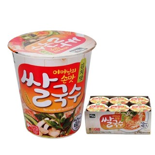 백제 쌀국수 김치맛, 58g, 6개