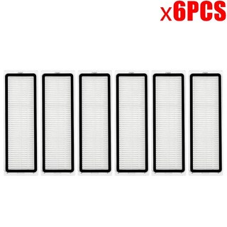 로봇 진공 X20+ X 0+ X20 PLUS X 0 PLUS 부품 메인 사이드 브러시 HEPA 필터 걸레 천 먼지 봉투 교체, 6PCS FILTER