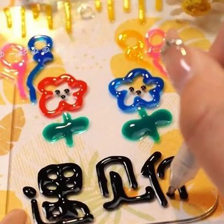 3D立體果凍筆 網紅高顔值學生果汁筆 手賬彩色記號筆 多色筆, 1個, 立體3D果凍筆1色【一支隨機發】,【老師強烈推薦】安全無味+放心使用