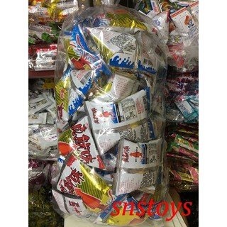 sns 古早味懷舊零食真魷味量販包 (50小包) 經典酥脆魷魚香 獨立包裝方便攜帶, 1個