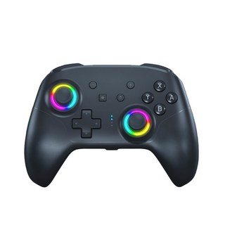 適用於 Switch 1/ 2 遊戲手把 (副廠) - 霍爾搖桿 記憶背鍵 自動連發 支援 IOS/安卓/PC, 黑色, 1個, SW580