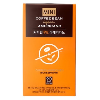 The Coffee Bean 即溶美式咖啡粉隨身包, 900mg, 90條, 1盒