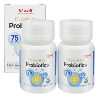뉴질랜드 하이웰 프리미엄 유산균 프로바이오틱스 750억 60베지캡슐x2, 60정, 2개