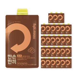 리뉴파이 한손한끼 단백질 쉐이크, 초코맛, 28개, 60g