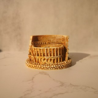 피사의사탑 콜로세움 개선문 이탈리아 세계 유명 건축물 피규어, 콜로세움-베이지-길이 7.6cm, 1개
