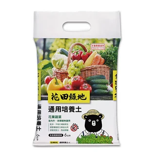 花田綠地 花果蔬菜通用培養土 (6L), 1個, 6公升原裝包
