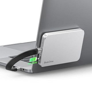 ORICO 북드라이브 랩탑 및 USB-C 스마트폰용 PD 100W 충전 기능이 있는 1TB 마그네틱 외장 SSD - Magsafe 휴대용 솔리드 스테이트 드라이브 USB 3.2