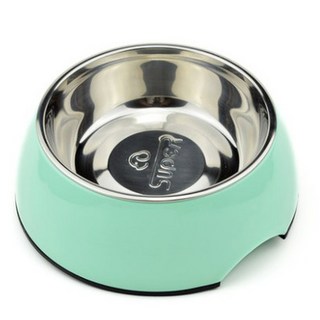 혜윰 대형견식탁 고양이슬로우식기 강아지밥그릇높이 강아지식기세트 2종세트, BB그린 볼, L대형, 1개