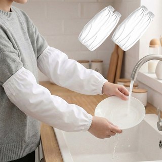 피플피 작업용 방수 팔토시 4p, 화이트