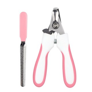 반려동물 안전 발톱깎이 85 x 150 mm, 1개, 분홍색