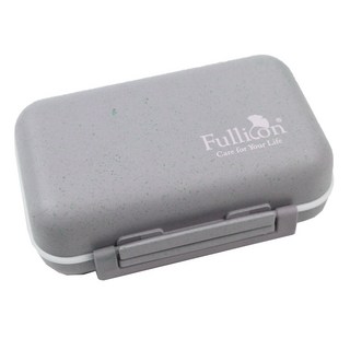【Fullicon護立康】環保防潮保健盒 藥盒, 灰色, 1個