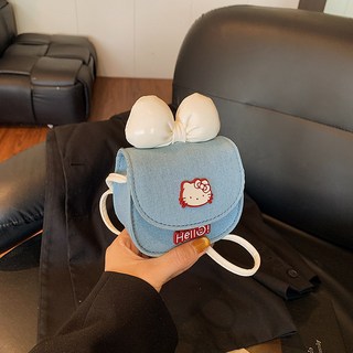 蝴蝶結少女馬鞍包 时尚簡約百搭迷你包 韓系質感簡約包包 上班通勤學生實用必備 出門旅行, 白色