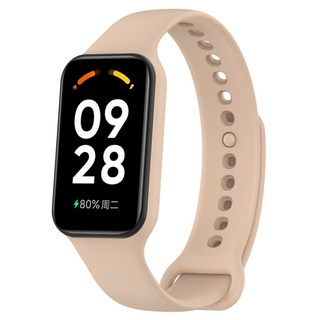 小米手環 8 Active 錶帶 腕帶 Xiaomi 紅米手環2 替換腕帶 多色可選, 淺粉, 1個