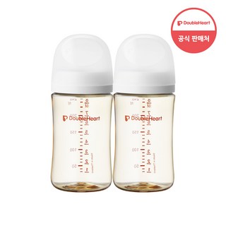더블하트 모유실감 3세대 트윈팩 240ml 블루밍가든, 제뉴인화이트, 4개