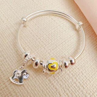 儒家寶寶 純銀 999 糖果木馬 銀鐲 彌月禮/抓周, 1個