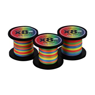 오색찬란 레인보우 X8 합사 500M 대용량 합사줄 합사라인 낚시줄