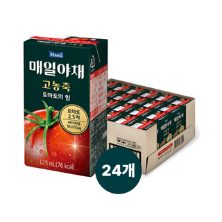 매일야채 고농축 토마토의힘, 24세트, 125ml