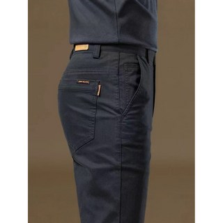 男士直筒休閒西褲 黑色 春秋季新款 商務長褲