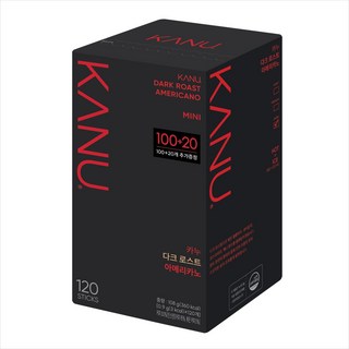 카누 다크 로스트 아메리카노 원두커피스틱 미니, 900mg, 120개입, 1개