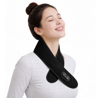 무선 레드 컬러 LED 온열 진동 마사지기 목안마기 손목마사지기 종아리마사지기 다용도 전신마사지기, 블랙, M01