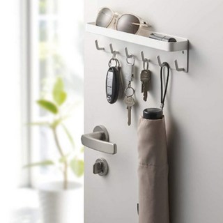 냉장고 자석 선반 1단 트레이 정리함 키친타올랙 랩 걸이 양념통 조미료, 화이트, 1개