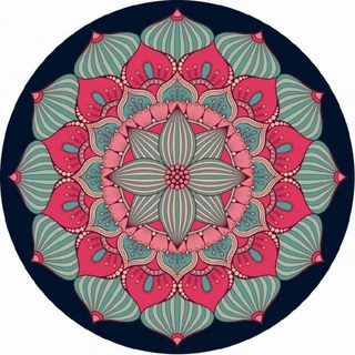 명상 요가매트 대형 스웨이드 천연고무 쿠션 무취 무릎 보호 홈트용 미끄럼방지 108배 절방석 좌식 기도 운동 필라테스용 패드 원형 디자인의 안정적 매트, 민족 관습