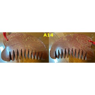 紅砭石刮痧梳 山東泗水泗濱砭石 保健按摩梳 A14, 1個