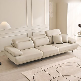 우아미 바온 4인용 소파 + 쿠션 2p 방문설치, 라이트그레이