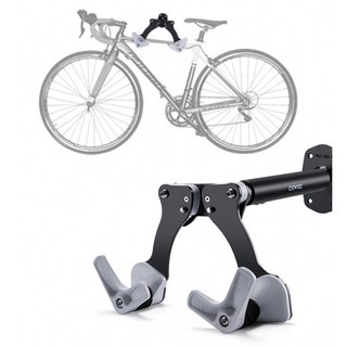 可調整自行車架不鏽鋼壁掛架，壁掛單車車架，鋁合金材質，節省空間, 1個