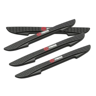 4pcs 고무 자동차 도어 가장자리 보호기 스티커 충돌 방지 스크래치 스트립 For Mazda 2 3 bk 6 gg, 01 Black, 01 For Mazda
