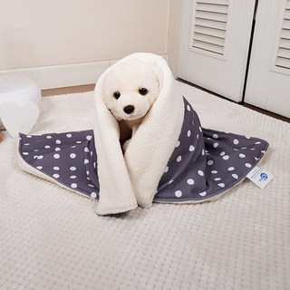 8 DECO 강아지담요 강아지이불 강아지한테뺏긴담요, 뺏요 바이올렛버블, 1개