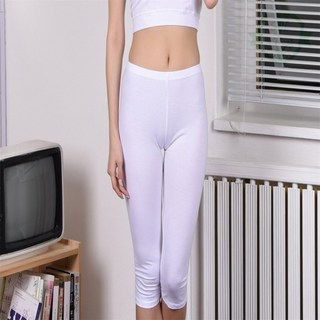 솔군스토어 면스판 여성 8부 레깅스 풀컵브라