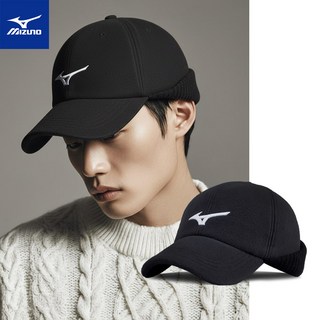 미즈노 어반 이어머프 귀덮개 남성 겨울 골프모자 볼캡, 그레이