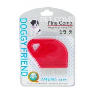 펫라인 애견브러쉬 도기프랜드 안면 눈꼽빗, 1개