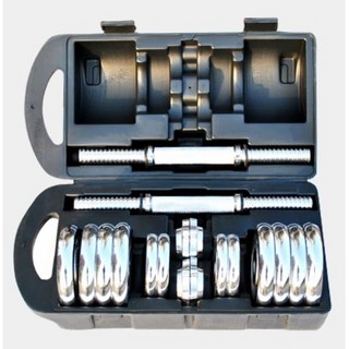 20KG啞鈴組合，非廉價環保電鍍啞鈴，台灣現貨，附多槓片, 1個, 宜花東-Eastern Taiwan