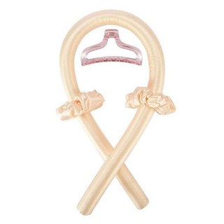 GEEKISTORE Simple Curling Stick Portable Household Sleep Foam Wave Curler Lazy Person No Heat Hairdr, [01] Warm yellow, 1개