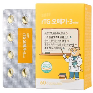 3651 고양이 강아지 오메가3 영양제 60캡슐 순도 80%, 60정, 1개