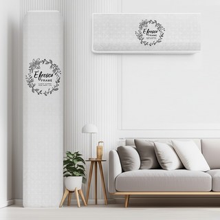 루미카사 에어컨커버 2 in 1 커버세트 스탠드+벽걸이, 프레스코