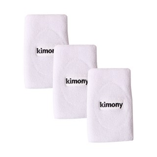 키모니 스포츠 밴드 30수 코튼 땀흡수 긴 손목아대, 화이트, 3개