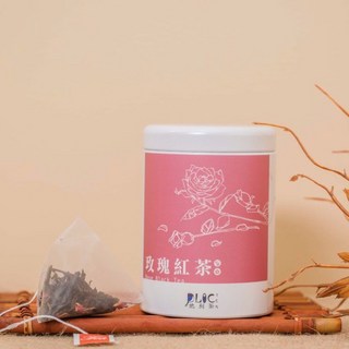 地利茶莊 玫瑰紅茶 原葉立體茶包 10入 玫瑰花瓣搭配小葉種紅茶, 1個