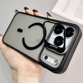 마그세이프용 아이폰 17 프로 맥스 카메라 렌즈 보호케이스 에어 무선 충전 백커버, 03 Black, 03 iPhone17 프로