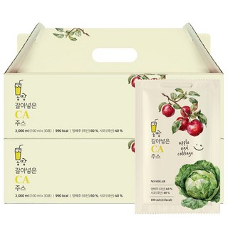 몽땅 갈아넣은 CA 주스 사과 양배추즙, 60개, 100ml