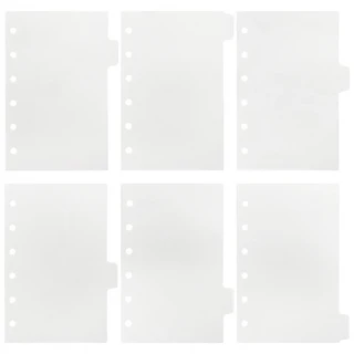 투명 용지 인덱스 분배기 A5 바인더 플래너 구멍 노트북 액세서리, 09 A7