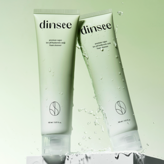 [딘시] 프리미엄 비건 약산성 히알루론산 폼클렌저 150ml, 2개