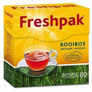Freshpak 루이보스 인퓨전 차 (2팩) (80개 태그 없는 티백) Freshpak Rooibos Infusion Tea (2 pack) (80 tagless tea bags), 1개, 80ml