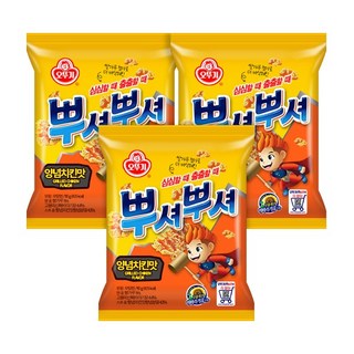 오뚜기 뿌셔뿌셔 양념치킨맛, 90g, 3개
