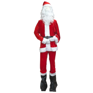 WULA烏拉 聖誕老人裝扮 聖誕老爺爺/Santa老人衣服 聖誕老公公服裝