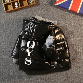 키즈 BOYS 프린팅 경량 패딩 따뜻한 아동 후드 점퍼 130-170